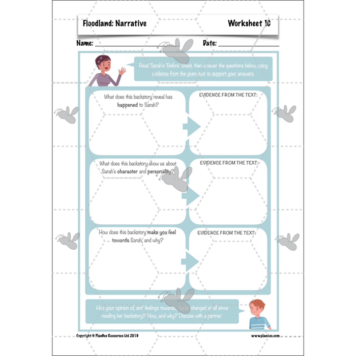 PlanBee Floodland: Narrative KS2 | Year 6 English Lesson Pack