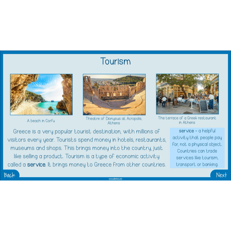 PlanBee Greece Today | KS2 Geography Lesson Pack