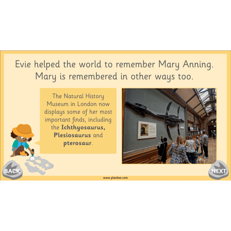 PlanBee Mary Anning KS1 | History Lesson Pack 