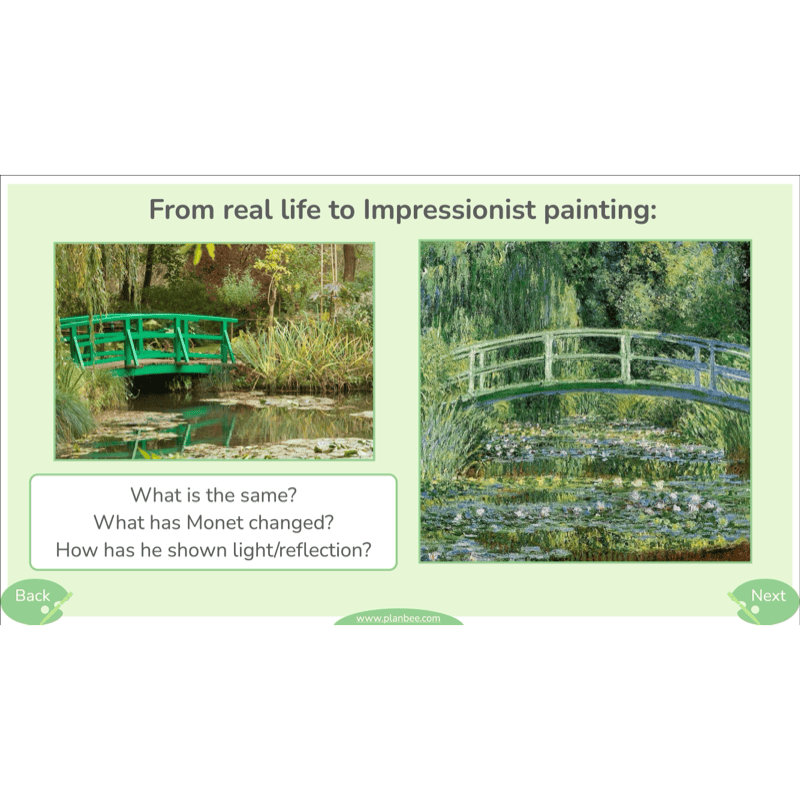 PlanBee Monet and the Impressionists | KS2 Art Lessons