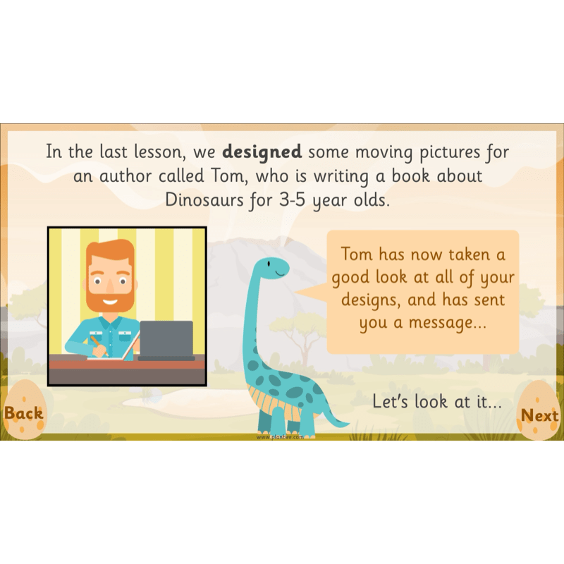 PlanBee Moving Dinosaurs KS1 | DT lessons