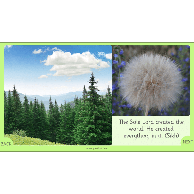 PlanBee Our Wonderful World - Creation Story KS1 RE Lessons | PlanBee