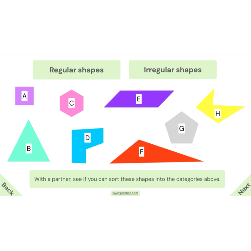 PlanBee Year 4 Properties of 2D Shapes KS2 Maths by PlanBee