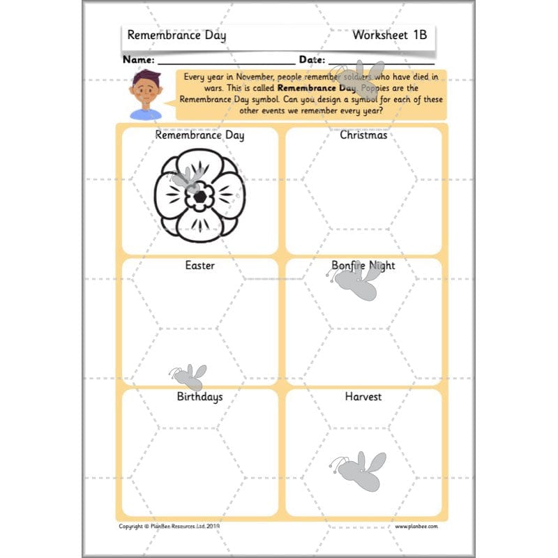 PlanBee KS1 Remembrance Day Lesson | Year 2 History Planning