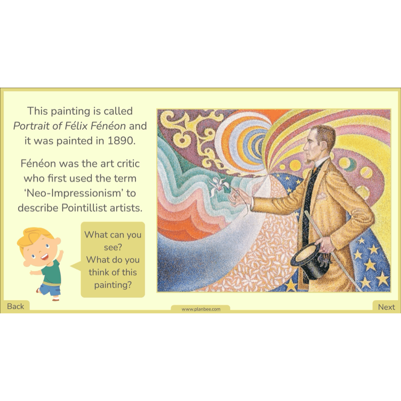 PlanBee Seurat and Pointillism KS2 Lesson Plans and Art Projects