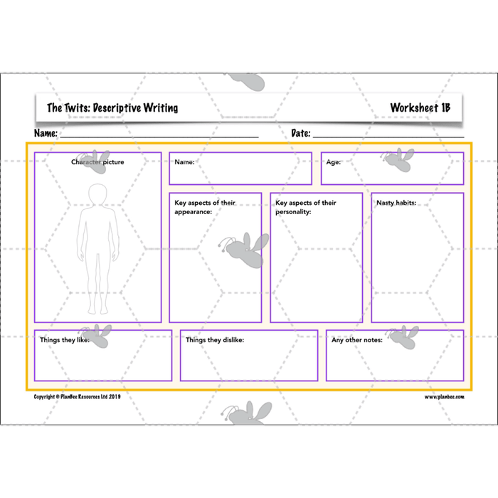 PlanBee The Twits: Descriptive Writing KS2 | Year 4 English Pack