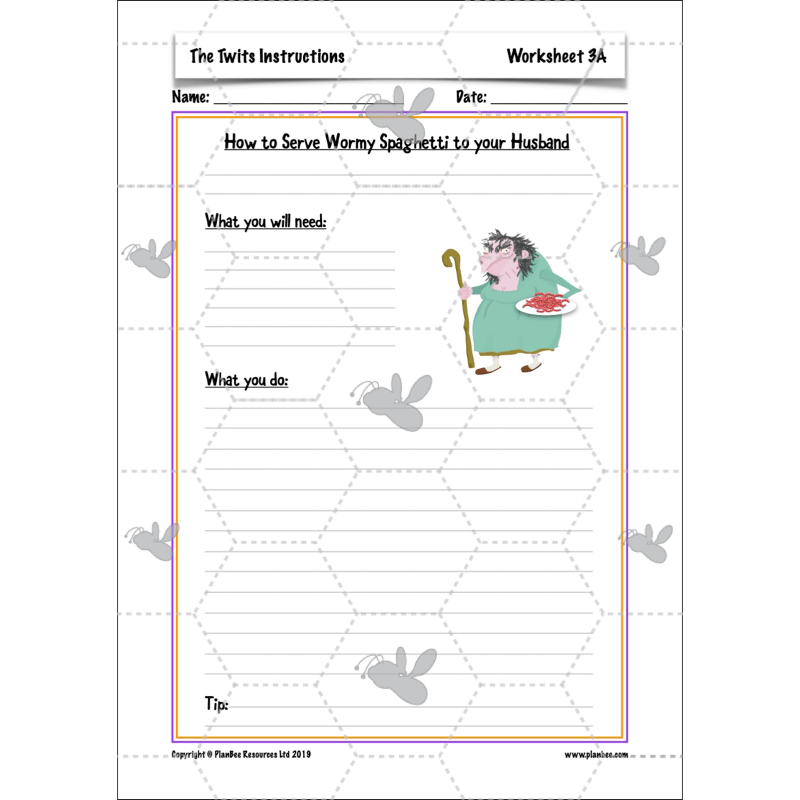 PlanBee The Twits Instructions KS2 | Year 4 English Pack