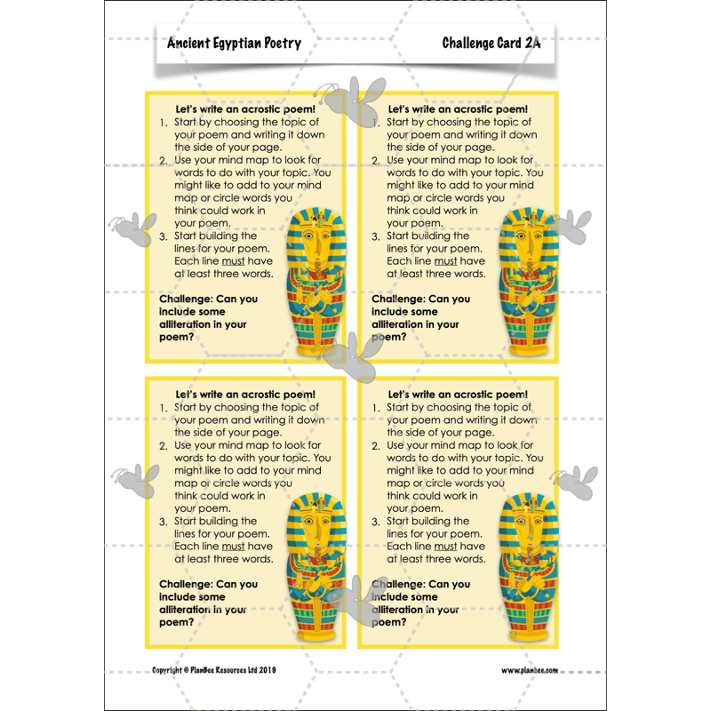 PlanBee Ancient Egyptian Poetry | KS2 English Pack