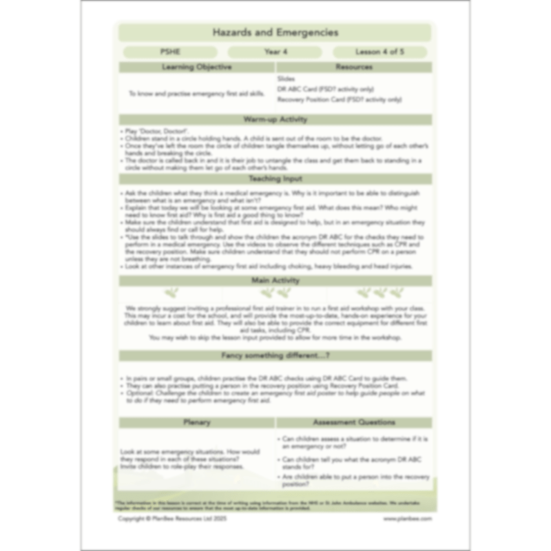 Hazards and Emergencies