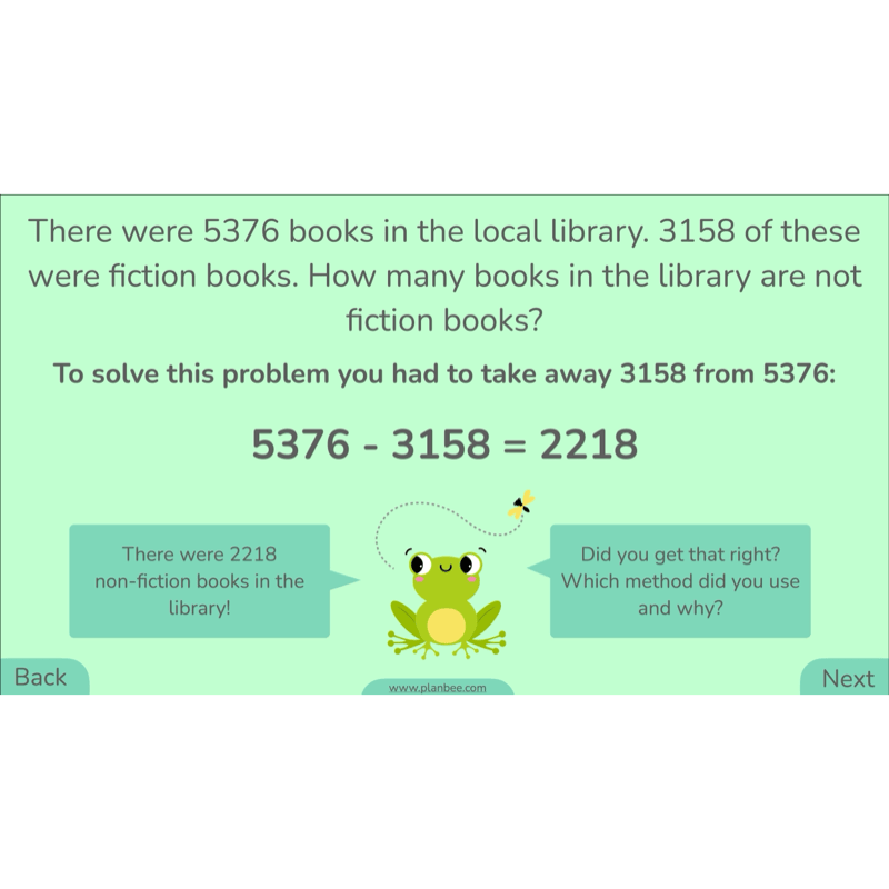 PlanBee Methods of Subtraction Year 4 Maths Lessons by PlanBee