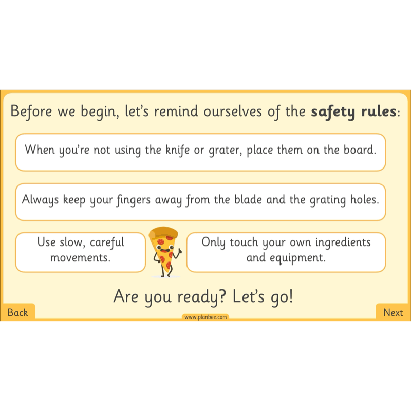 PlanBee Perfect Pizzas KS1 DT Lesson Pack