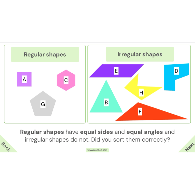PlanBee Year 4 Properties of 2D Shapes KS2 Maths by PlanBee