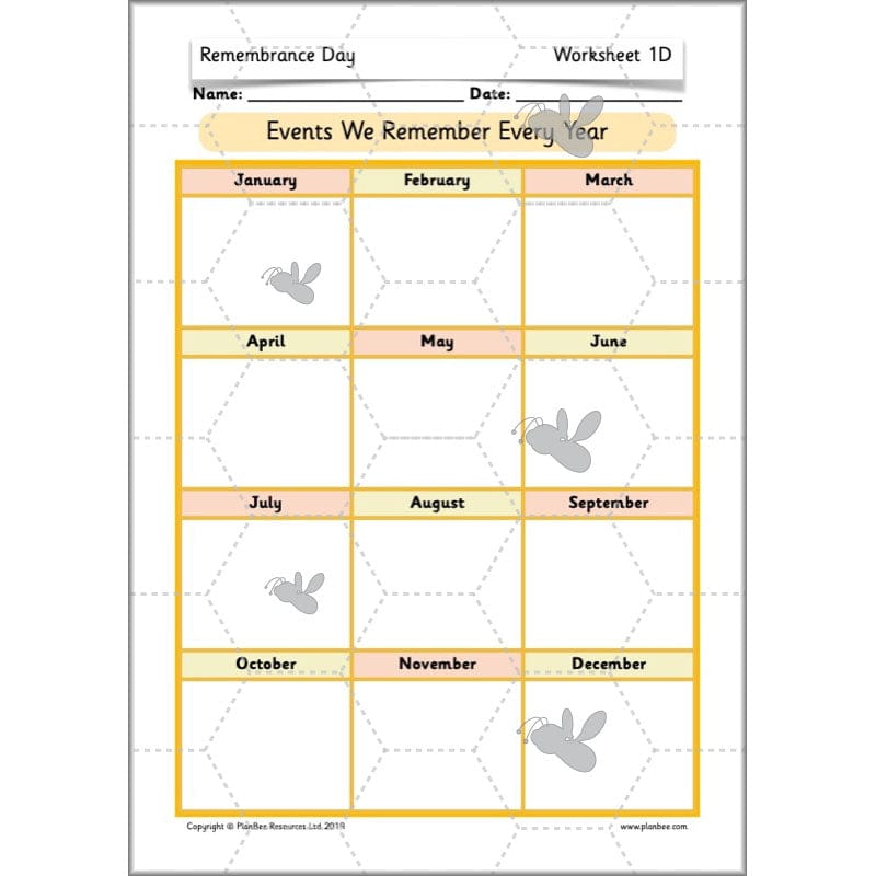 PlanBee KS1 Remembrance Day Lesson | Year 2 History Planning