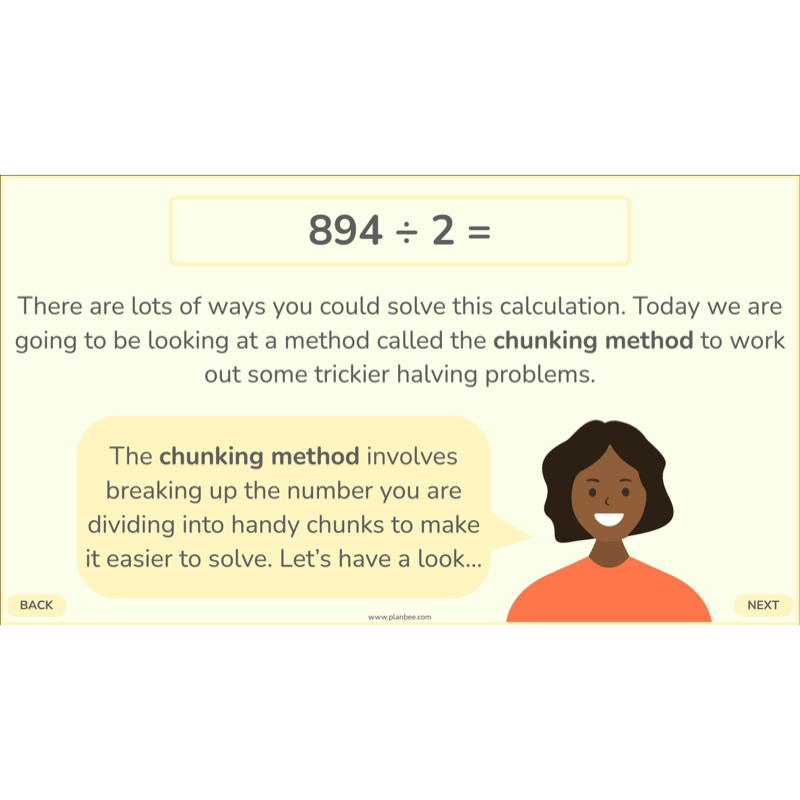 PlanBee Doubling and Halving Year 4 Maths Lessons by PlanBee