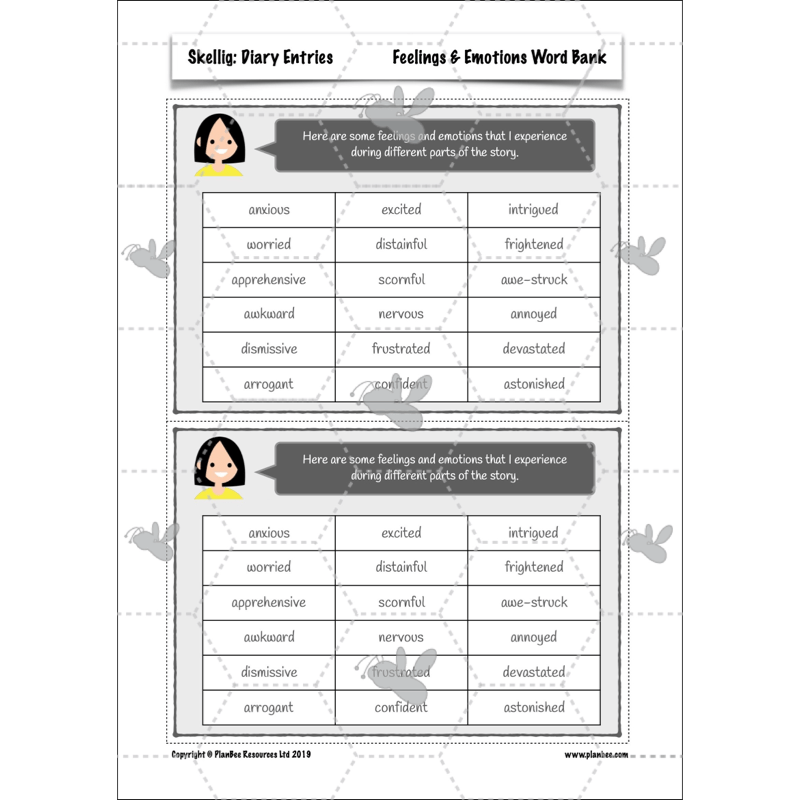 PlanBee Skellig Diary Entries KS2 | Year 6 English Lesson Pack