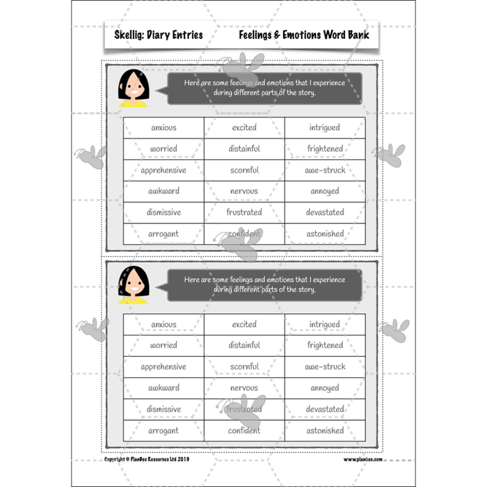 PlanBee Skellig Diary Entries KS2 | Year 6 English Lesson Pack
