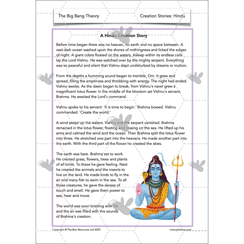 PlanBee The Big Bang Theory KS2 | RE Lesson Pack