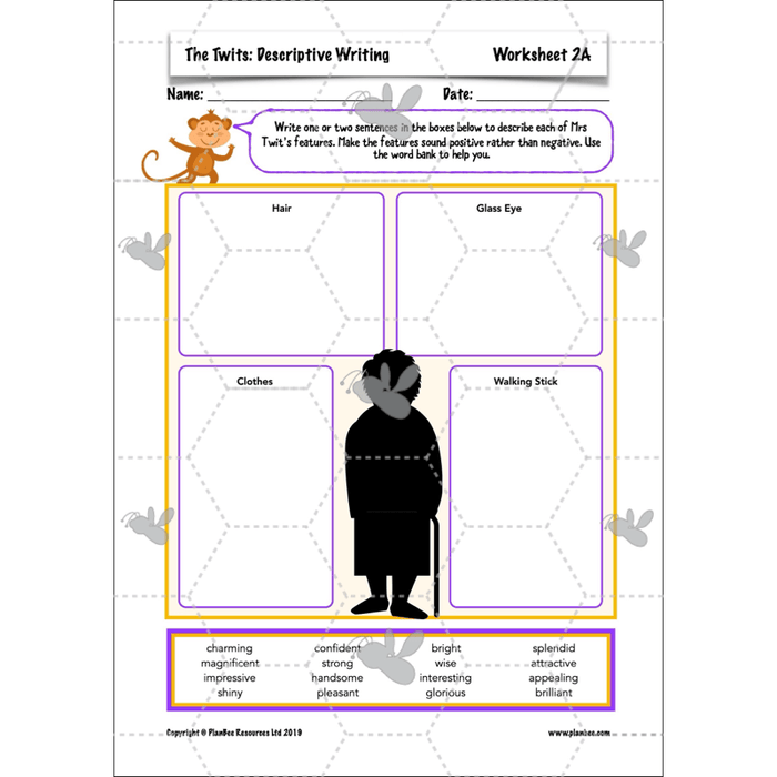 PlanBee The Twits: Descriptive Writing KS2 | Year 4 English Pack