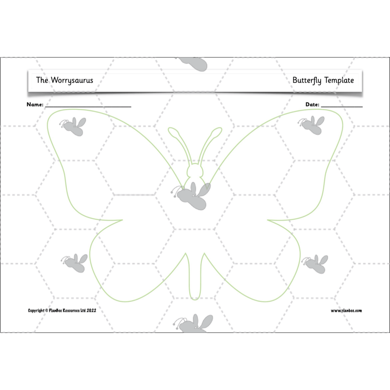 PlanBee The Worrysaurus KS1 PSHE Lesson Pack