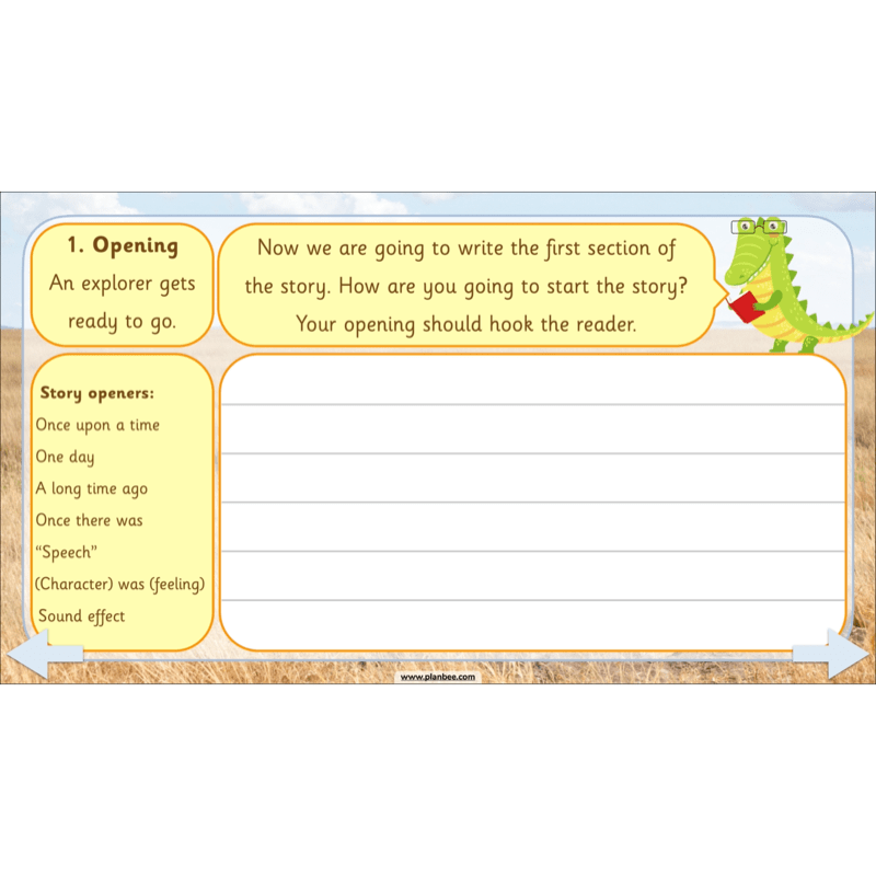 PlanBee We're Going on a Lion Hunt KS1 English Lesson Planning