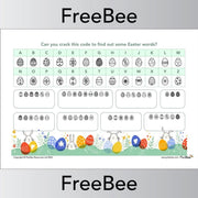 PlanBee Printable Code Breaker Easter Quiz for Kids by PlanBee