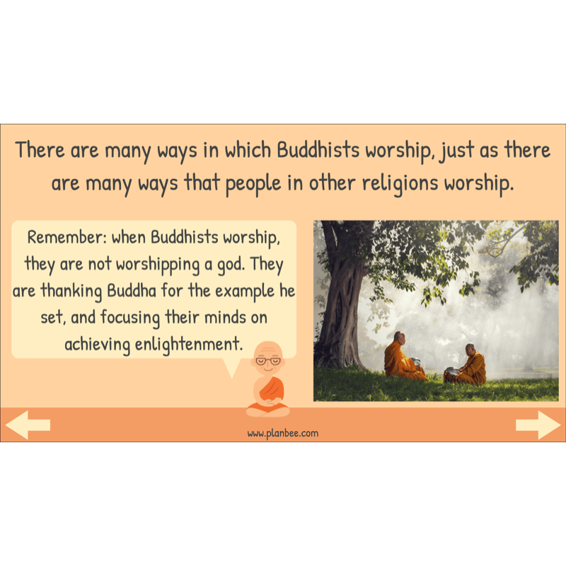 PlanBee Buddhist Worship and Beliefs - Buddhism KS2 RE by PlanBee