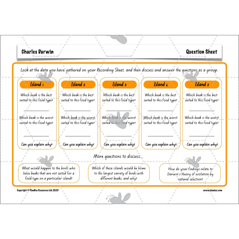 PlanBee Charles Darwin KS2 Lesson Pack