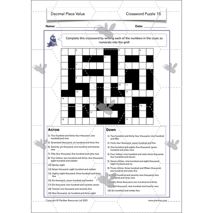 PlanBee Year 6 Decimal Place Value Maths Lessons by PlanBee