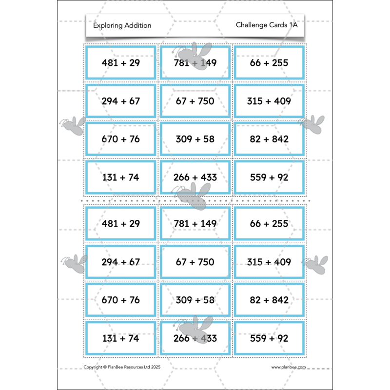 PlanBee Exploring Addition Year 4 Maths Planning by PlanBee