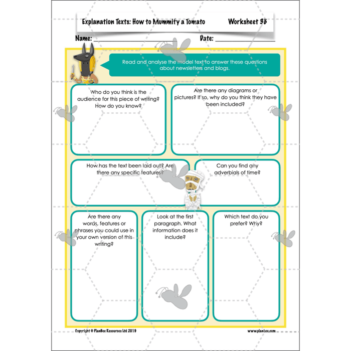 PlanBee Explanation Texts: How to Mummify a Tomato | KS2 English