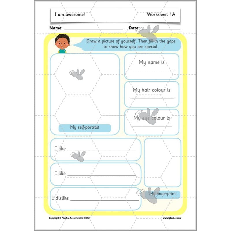 PlanBee I am awesome PSHE KS1 lessons by PlanBee