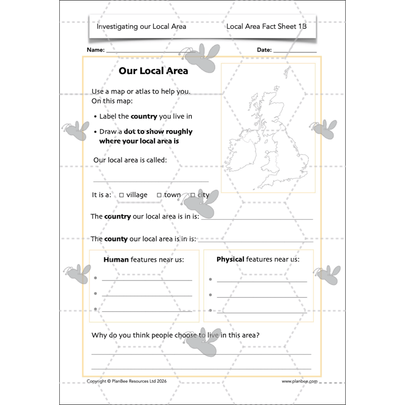 PlanBee Investigating our Local Area | KS2 Geography Lessons