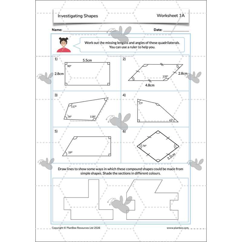 PlanBee Year 5 Shape KS2 Geometry Maths Lessons by PlanBee