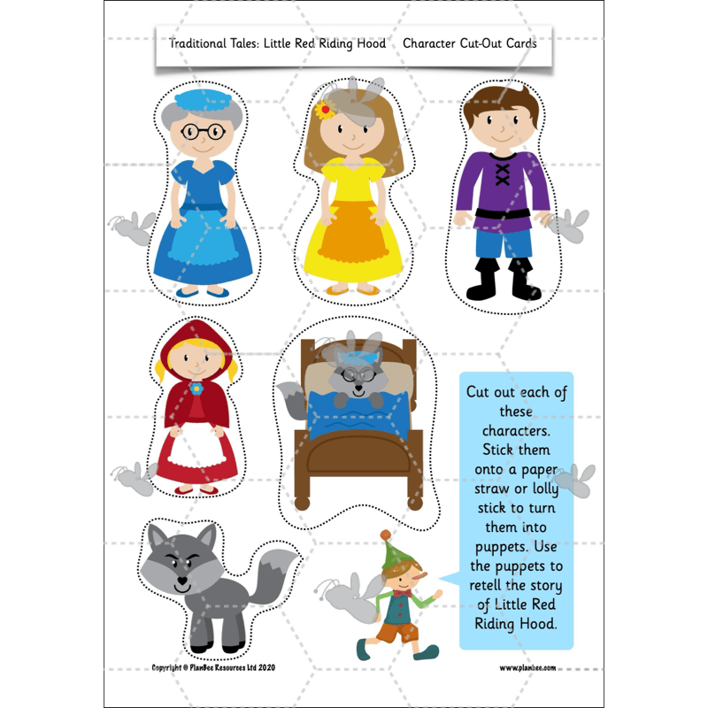 PlanBee Traditional Tales: Little Red Riding Hood | KS1 English Pack