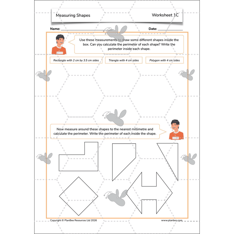 PlanBee Measuring Shapes Year 5 Maths Planning by PlanBee