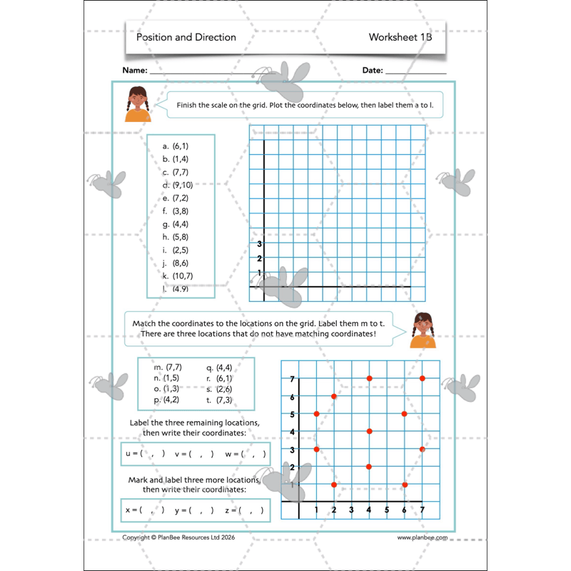 PlanBee Position and Direction Year 4 Maths Lessons | PlanBee