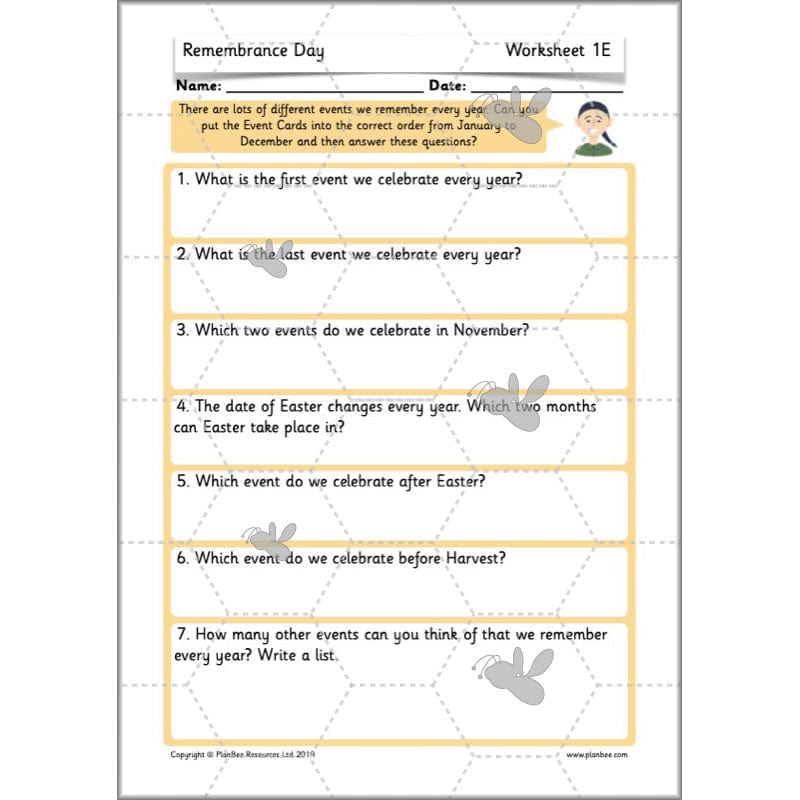 PlanBee KS1 Remembrance Day Lesson | Year 2 History Planning