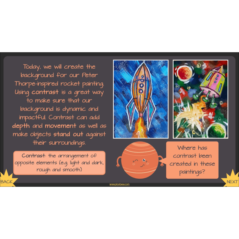 PlanBee Space Art KS2 | Year 5/6 Lessons