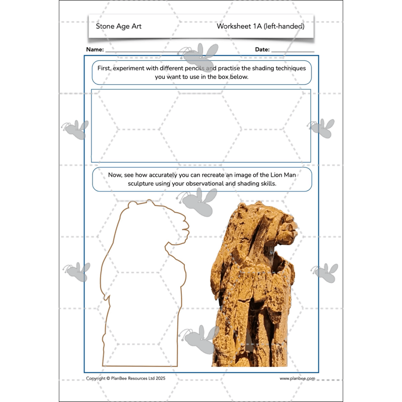 PlanBee Stone Age Art KS2 lessons