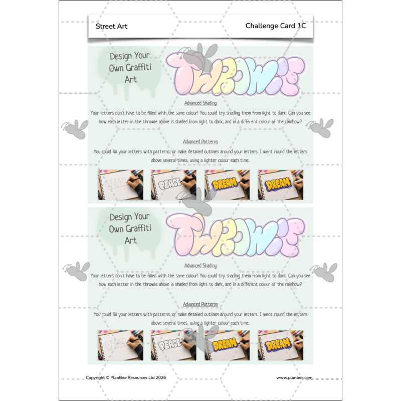 PlanBee Graffiti Art KS2 Planning | Street Art Lessons by PlanBee