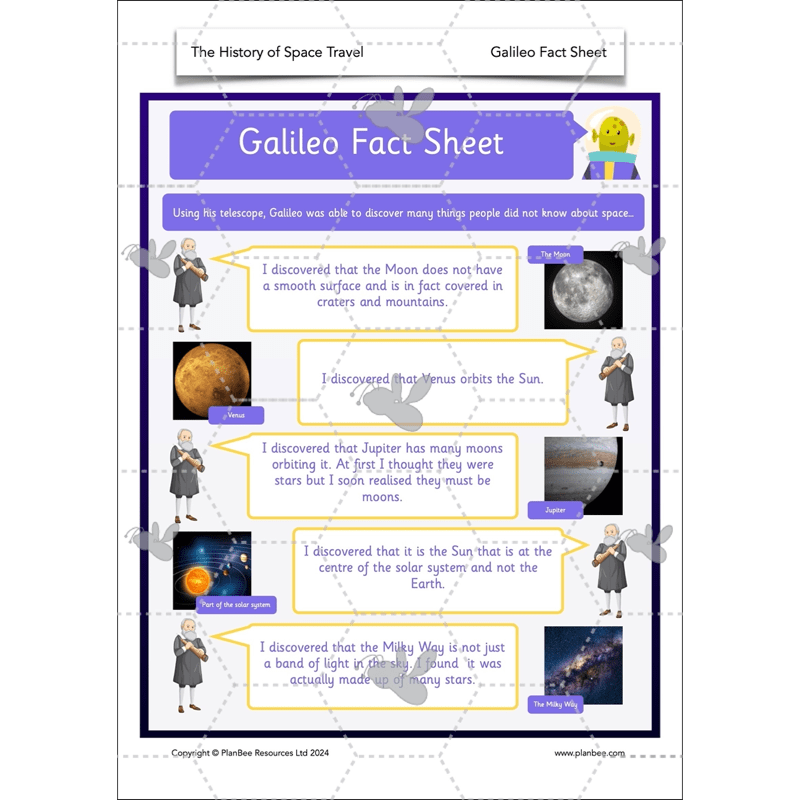 PlanBee The History of Space Travel KS1 Lesson Plans & Resources