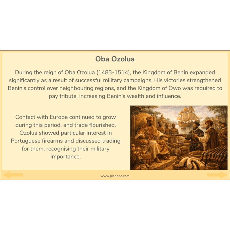 PlanBee The Kingdom of Benin KS2 History Lesson Pack