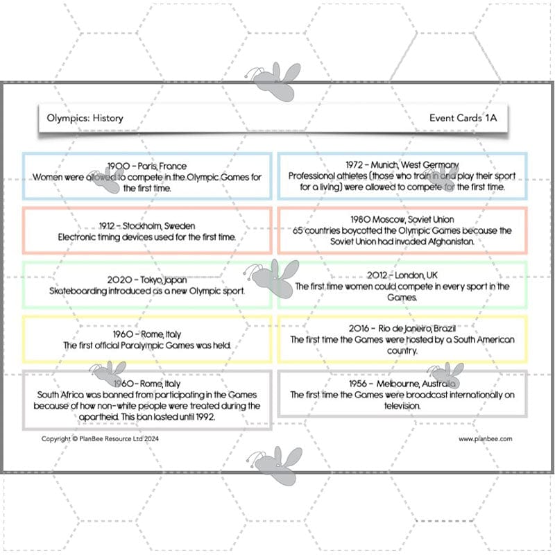 PlanBee Olympic Games Year 5/6 Lesson Pack by PlanBee