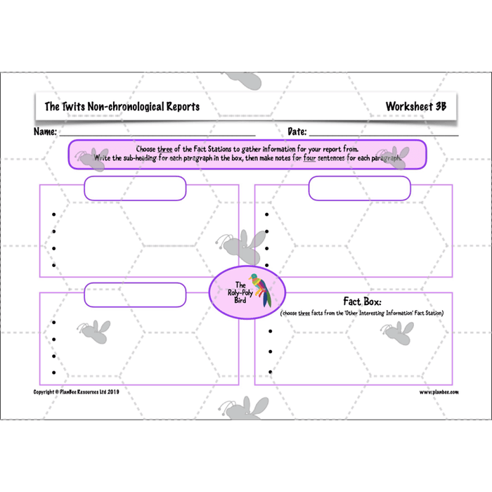 PlanBee The Twits: Non-chronological Reports KS2 | Y4 English Pack