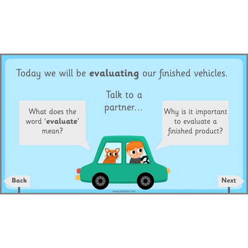 PlanBee Moving Vehicles KS1 Year 2 DT Lesson Planning by PlanBee