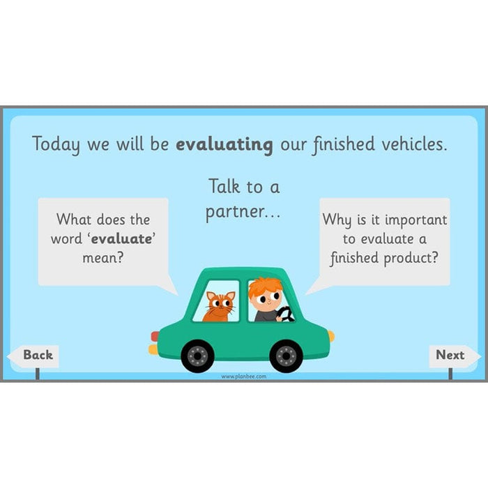 PlanBee Moving Vehicles KS1 Year 2 DT Lesson Planning by PlanBee