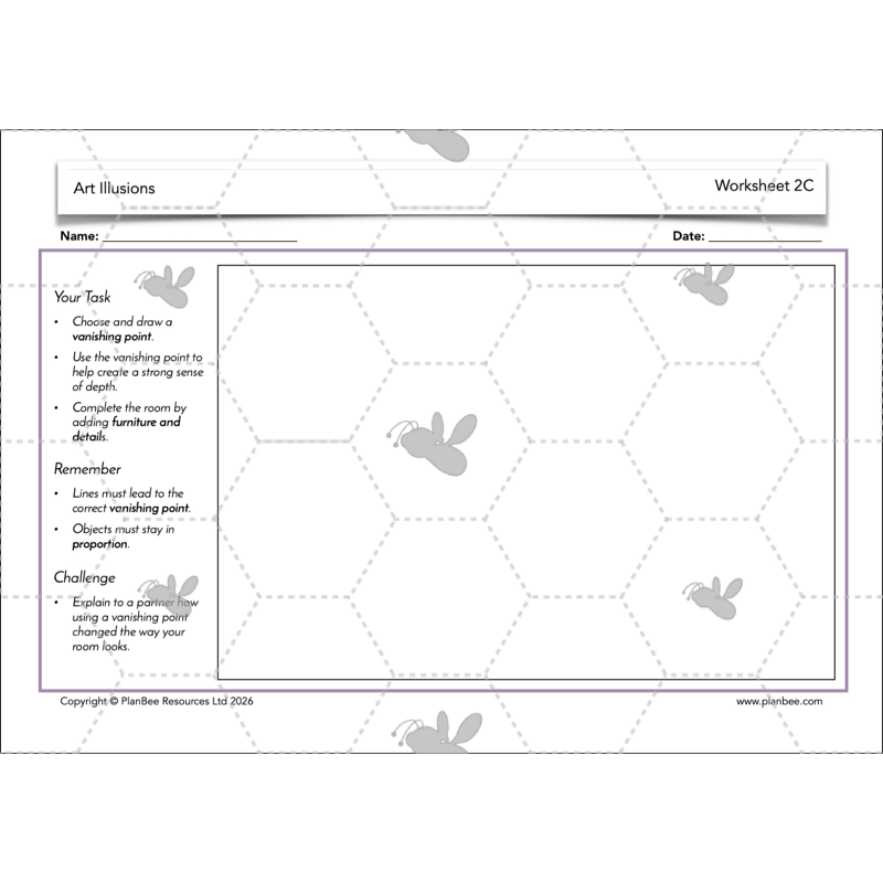 PlanBee Art Illusions | KS2 Art lessons