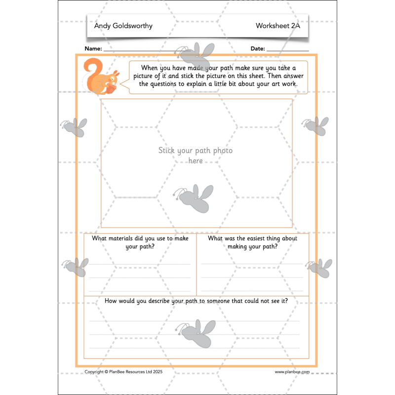 PlanBee Andy Goldsworthy KS1 Art Lesson Plans created by PlanBee