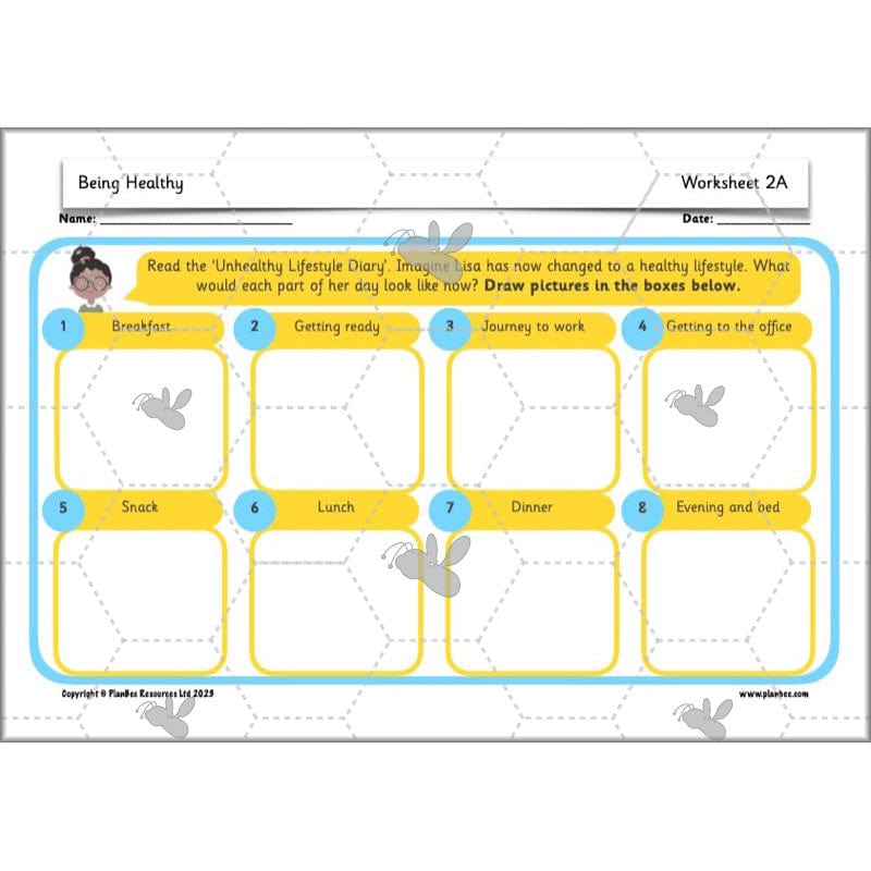PlanBee Being Healthy PSHE KS1 lessons by PlanBee