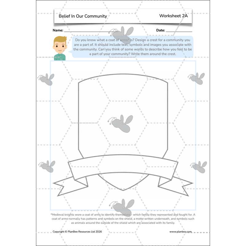 PlanBee Belief In Our Community: Complete set of KS2 RE lessons